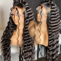 Cheveux humains bruts non traités 100% naturels, cheveux vierges bouclés birmans, sans colle, cuticules alignées, petit bonnet pour perruque frontale en dentelle