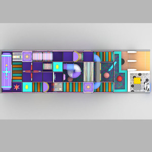 Parque Infantil Interior de Diseño Personalizado con Múltiples Niveles, Equipamiento de Entretenimiento con Bloques Suaves Independientes y Toboganes para Centro de Juegos - Product Image 6