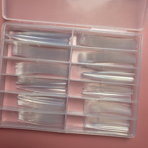 Boîte de bouts d'ongles Stiletto 4XL Extra longs en C, manucure nouvelle collection, 120 pièces, XXXL - Product Image 6