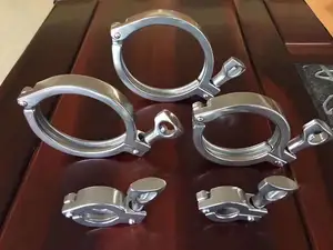 Chinese Manufacturer Stainless Steel Three-piece Clamps For Dairy Pipeline SS304