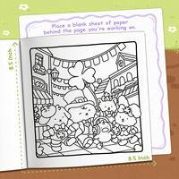 Libro de colorear de papel de esquina pequeño personalizado al por mayor para niños, niños, adultos, adolescentes, diseños súper bonitos, espacios acogedores de 21x21cm para regalos