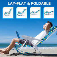 Chaises longues pliantes de plage de haute qualité, sac à dos de voyage, chaises portables légères, chaises de camping réglables