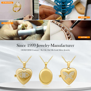 Collier pendentif en or jaune massif 14 carats, bijoux fins, cadeau, vente en gros - Product Image 5