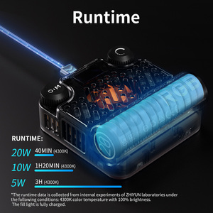 ZHIYUN FIVERAY M20 M20C 20W Mini Lampe Vidéo Puissante 2700-6500K Température de Couleur Matériau ABS Lumière d'Appoint Photo <span class=keywords><strong>Studio</strong></span> Extérieur - Product Image 3