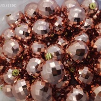 Boules de Noël 2026 écologiques non toxiques, réfléchissantes, brillantes, pigmentées or, argent, rouge, vert, bleu, fabriquées en usine