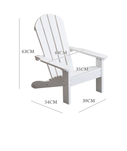 Chaise Adirondack pour enfants en bois de sapin sécuritaire, siège de patio extérieur pour tout-petits, larges accoudoirs pour plus de confort et de stabilité - Product Image 2