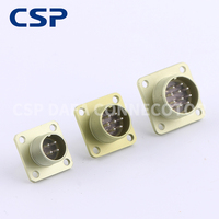 Connecteur cylindrique PCM 4-50 broches, fiche compacte à verrouillage par poussée pour l'électronique de précision