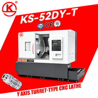 Tour à tourelle CNC à axe Y KS-52DY-T, machine de tournage CNC pour le traitement de métaux de haute précision