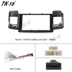 Xe Máy nghe nhạc <span class=keywords><strong>DVD</strong></span> khung cho TOYOTA 2007 Corolla EX 9 inch Navigation bảng điều chỉnh xe đài phát thanh khung Android đài phát thanh khung - Product Image 4