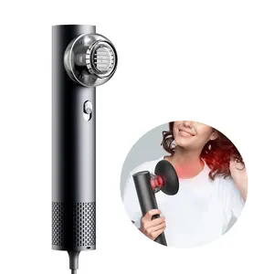 Handle Design 1000W 3 Heat Settings Diffuser Nozzy Plasma Red Light Hair Care Hair Dryer For Travel&home