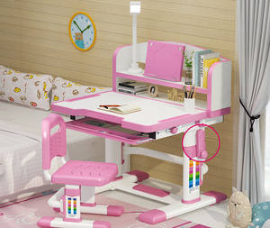 Hoogte Verstelbare Tafel En Stoel Moderne Schrijven Thuis Tekening Ergonomische Kinderen Studie Tafel Set Met Opberglade - Product Image 5