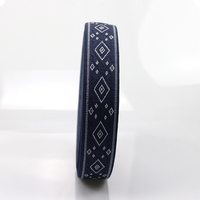Bande élastique personnalisée de haute qualité, noire et blanche, avec lettres jacquard, pour accessoires vestimentaires