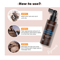 Essence de croissance des cheveux Spray Traitement anti-chute de cheveux Huile essentielle Anti-calvitie Nourrit Sérum de soin des cheveux