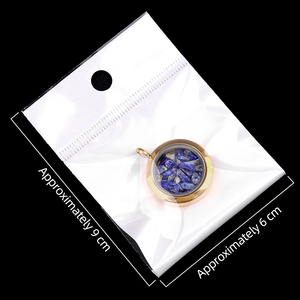 Mode couleur Tourmaline 25mm or rond en acier inoxydable pierre concassée boîte pendentif collier bijoux breloque collier personnalisé - Product Image 3