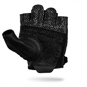 Anti-Slip Adjustable Wrist <b>Strap</b> Half Finger Weight Lifting Workout Gloves for Gym-Polyester Liquid Silicone Coated Durable - Product Image 2