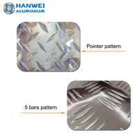 Lembaran aluminium kotak-kotak 1060 3003 5052 pabrik langsung lembaran aluminium kotak-kotak pelat tapak aluminium