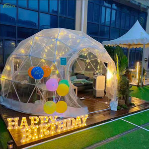 屋外高級インスタント透明イグルーテントドーム 4m クリアPVCイグルードームテント レストラン用 - Product Image 2