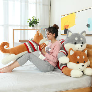 Misura su misura morbido Kawaii enormi giocattoli di peluche Husky cane su misura per bambini peluche bambola cuscino per bambini animali di pezza 2 metri - Product Image 4