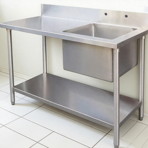 <span class=keywords><strong>Lavabo</strong></span> singolo autoportante in acciaio inox 304, lungo, per esterni, balcone, <span class=keywords><strong>cucina</strong></span>, per lavaggio verdure e mani, economico - Product Image 5