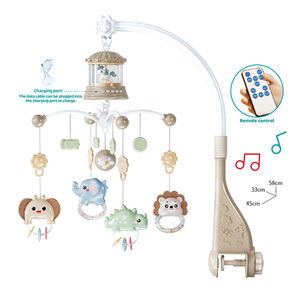 Juguete Musical Giratorio de Plástico BaoHan <span class=keywords><strong>para</strong></span> <span class=keywords><strong>Cuna</strong></span> de Bebé, Silla Mecedora con Tonos, Proyección de Luz, Control Remoto, Soporte <span class=keywords><strong>para</strong></span> <span class=keywords><strong>Cuna</strong></span> - Product Image 3