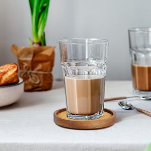 Sous-verre en <span class=keywords><strong>liège</strong></span> avec bord en bois d'acacia, absorbant et résistant à la chaleur, pour la maison et le bar - Product Image 6