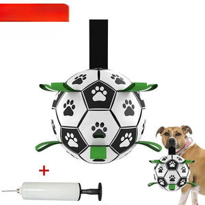 Dayanıklı çevre dostu plastik interaktif evcil hayvan topu küçük büyük <span class=keywords><strong>Corgi</strong></span> köpek yavru oyuncaklar toptan tasarım futbol esinlenerek - Product Image 3