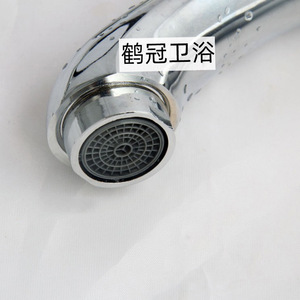 Grifo de lavabo de agua fría monomando, montado en cubierta, con válvula de cerámica y acabado en cobre. - Product Image 4