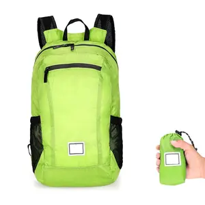 Custom Logo Foldable Hiking Daypack Water Resistant Lightweight Packable Folding Backpack For Travel Camping