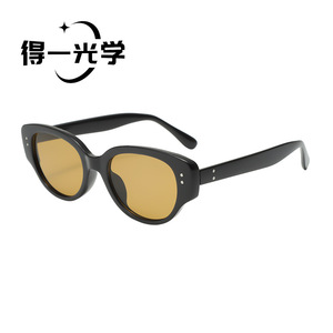 De Yi Optics Cat Eye <b>Sunglasses</b> For Women Pc Frame Uv400 Protection Fashionable Outings Cycling Driving - Product Image 3