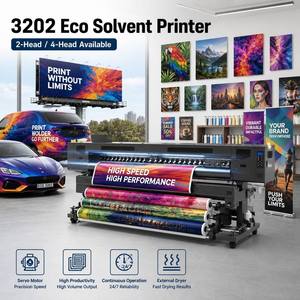 เครื่องพิมพ์อิงค์เจ็ทแบบ Eco Solvent ขนาดใหญ่ รุ่น Advanced 3.2 เมตร หัวพิมพ์คู่ I3200 พร้อมเครื่องอบแห้งภายนอกแบบ Beam ในตัว สำหรับงานพิมพ์ป้ายไวนิล - Product Image 1