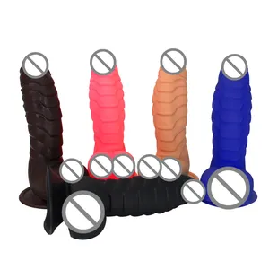 Liquido Silicone di Simulazione Del Pene Reale Muscolare Tyrant Pene Falso Armatura Grande Dildo Anale Giocattolo Del Sesso Dildo Realistico