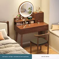 Nouvelle coiffeuse en bois moderne et simple, luxe léger, pour chambre à coucher, bureau de rangement pour le maquillage, pour petit appartement