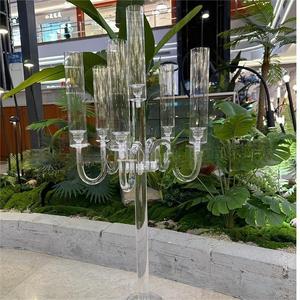 Lot De 2 Chandeliers Candélabres Triple Bougeoirs - Vintage Doré - Années 60