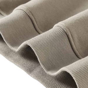 Vêtements en gros, fabricants de sweats à capuche, sweat à capuche en polaire uni à col montant, 380 GSM, 80% coton, 20% polyester, sweat à capuche pour homme - Product Image 5