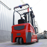 Chariot élévateur compact à bas prix allée étroite 0.8 tonnes 800 kg petit chariot élévateur électrique à 3 roues taille Mini chariot élévateur électrique