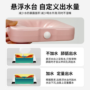 Bol d'eau pour chien, bol d'eau anti-éclaboussures, bassin d'eau flottant, distributeur d'eau à flottabilité, bol d'eau pour chat, protecteur de cou, pour animaux de compagnie - Product Image 4
