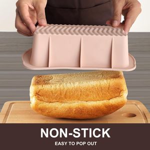 Moule à pain en silicone antiadhésif résistant à la chaleur pour la cuisine à domicile, <span class=keywords><strong>accessoires</strong></span> pour servir du pain, des gâteaux ou du fromage - Product Image 4