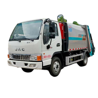 Camion compacteur à benne basculante Jac 4X2 5,8 m³ Euro 6 avec boîte de vitesses manuelle et moteur diesel pour le transport des déchets ménagers urbains, certifié CCC