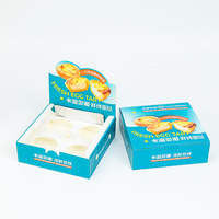 Boîte en papier pour tartelettes aux œufs de qualité alimentaire en gros, personnalisable avec logo OEM, estampage à chaud, pour emballage de pâtisserie à emporter pour boulangerie