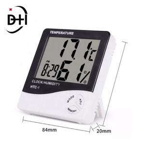Htc-1 เครื่องวัดอุณหภูมิและความชื้นอิเล็กทรอนิกส์ในร่มหน้าจอขนาดใหญ่ความแม่นยำสูง เครื่องวัดอุณหภูมิและความชื้นในครัวเรือนพร้อมจอแสดงผล LCD ใหม่ - Product Image 2