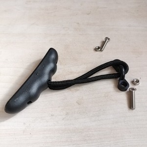 Accesorio para kayak, mango negro y rojo con hebilla tipo C y tornillos para lagos, ríos, uso recreativo, agarre antideslizante - Product Image 2