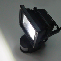 Lampu dinding keamanan luar ruangan, PIR Sensor gerak lampu sorot surya untuk jalan taman ROHS GS bersertifikat 6500K 6000K COB SMD