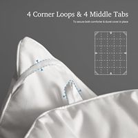 Couette en fibre de duvet d'oie Grand White Goose, taille Queen, chaleur supplémentaire, duvet d'hiver moelleux, insert de couette hypoallergénique, 75% de garnissage en plumes d'oie
