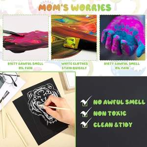 Op Maat Gemaakt Creatief Kinderthema Zwart-Wit Graffiti Kunstpapier Diy Tekenboek Magisch Tekenboek Voor Kinderen - Product Image 4