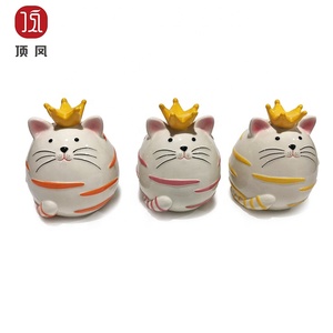 Logotipo personalizado 2024 se puede personalizar Lovely Wear The Crown Color Little Fat Cat Set Piggy Bank - Product Image 2