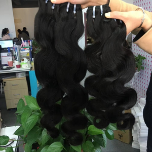 Bundel rambut manusia tidak diproses mentah Super ditarik ganda bundel pakan gelombang tubuh kualitas tinggi - Product Image 1