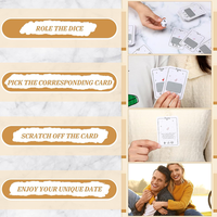 Impression personnalisée Date Night Jeux d'aventure Carte à gratter pour couples Carte à gratter