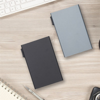 Dompet Logam Aluminium Kustom Laser Personal untuk Pria, Minimalis Tipis, Perlindungan RFID, Tempat Kartu Bank Kustom