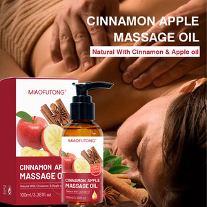 น้ำมันหอมระเหยออร์แกนิคกลิ่นอบเชยแอปเปิ้ล 100 มล. น้ำมันนวดบำรุงผิวอย่างล้ำลึก ช่วยให้ผิวกระจ่างใส ลดเลือนจุดด่างดำ บำรุงผิวกาย - Product Image 1
