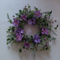 Nouvelles couronnes de fleurs décoratives et guirlandes florales de plantes couronnes d'hortensia pour la décoration de la maison portes d'entrée avant